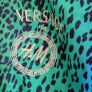 VERSACE x H&M 100% silk black and gold studded high neck top Sz 14 (Fit 14-16UK) - Bnwt Image 3