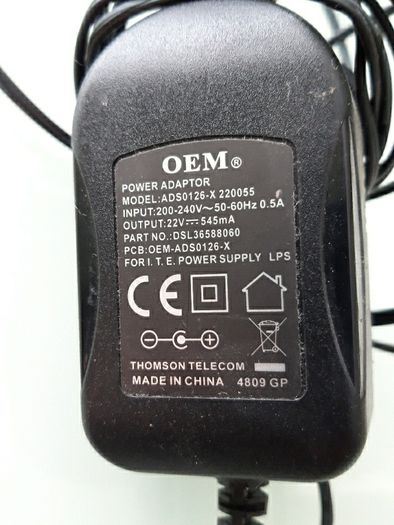 22V power adaptor