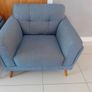 2 Seater Sofa & Matching Armchair in Excellent Condition Image 3