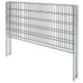 2D Gabion Fence Galvanised Steel 2.008x1.03 m 4 m (Total Length) Grey Image 5