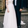 Ivory Organza Wedding Dress, size 10, perfect Image 5