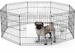 61cm 8 Panel Playpen Suitable for Dogs/Puppies/Cats & Rabbits foldable ideal for Indoor/Outdoor use puppy play pen (MULTIPLE COLOURS)