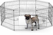 61cm 8 Panel Playpen Suitable for Dogs/Puppies/Cats &amp; Rabbits foldable ideal for Indoor/Outdoor use puppy play pen (MULTIPLE COLOURS)