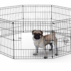 61cm 8 Panel Playpen Suitable for Dogs/Puppies/Cats & Rabbits foldable ideal for Indoor/Outdoor use puppy play pen (MULTIPLE COLOURS)