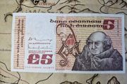 5 Pound B Series 14/10/77 Irish Note