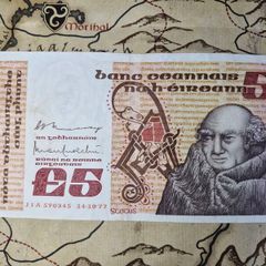 5 Pound B Series 14/10/77 Irish Note