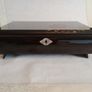 Vintage Large Hand Painted Lacquered Musical Jewelry Box Image 5