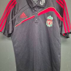 Vintage 2009-10 Liverpool FC Adidas Travel / Training Polo Shirt - Mint Condition - Size Small (UK 38/40)