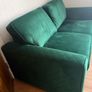 Large 2 seater velvet sofa Image 2