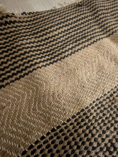 Large natural jute rug