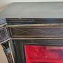 vintage china cabinet double glass doors Image 3