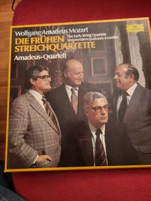 WOLFGANG AMADEUS MOZART - The Early String Quartets 4 LP Boxset (German release from 1977)