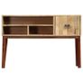Console Table 115x30x76 cm Solid Rough Mango Wood Image 3