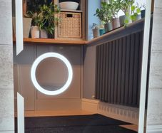 LED Bathroom Mirror 60x80cm Makeup Defogger Touch Switch