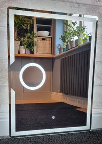 LED Bathroom Mirror 60x80cm Makeup Demister Touch