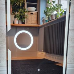 LED Bathroom Mirror 60x80cm Makeup Demister Touch