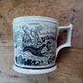 Antique Transferware Mug with Country Sports Scenes - Antique Mug Image 2