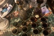 Vintage decanter glass sets free postage