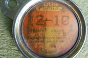 Vintage Cyclemaster Motorcycle tax Disc &amp; Holder