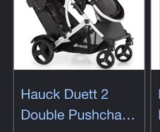 Hauck Duett Double pram 70 euro. retail 325