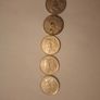 Lot of 5 Vintage Pre-Euro Irish 5p Coins 1995 Small Format Image 2
