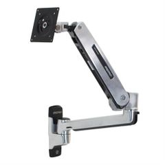 Ergotron LX Wall Monitor Arm. Polished Aluminium.  BRAND NEW & SEALED