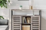 New Greige Cabinet With Open Shelves - FREE P&amp;P