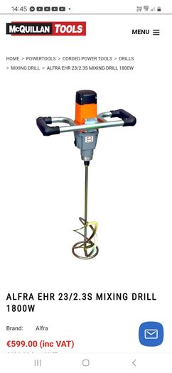 ALFRA-EIBENSTOK eur23/2.3 sae mixing drill