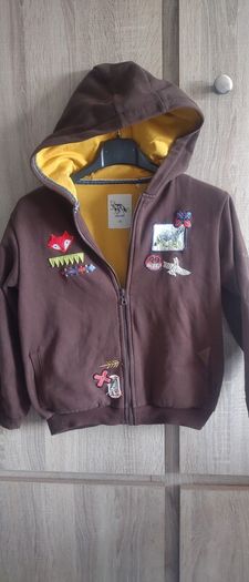 Warm hoodie size 128 cm