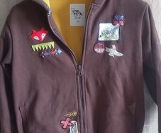 Warm hoodie size 128 cm