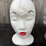 Retro vintage styrofoam polystyrene heads X3 c1960 Image 7