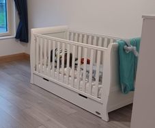 Cot Bed, Drawers and Wardrobe for Nursery