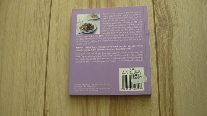 BBC Good Food Magazine 10 meals for two recipe book
