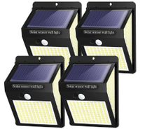 High quality 4  pack of LED  solar waterproof wall light use with motion sensor, 2200 mAh