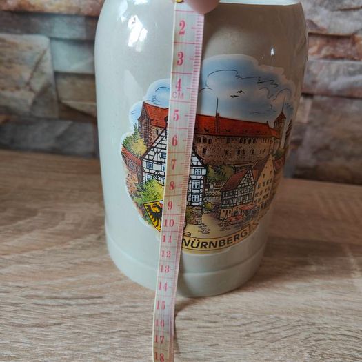 Vintage German Nurnberg Stein Stoneware Beer Mug