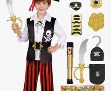 Boys Pirate costume with accessories
