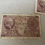 Italy! 5 Lire Banknotes Lot Image 3