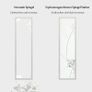 White Full Length Mirror 127x35.5cm Large Wall or Door Mirror for Living Room or Bedroom Image 3