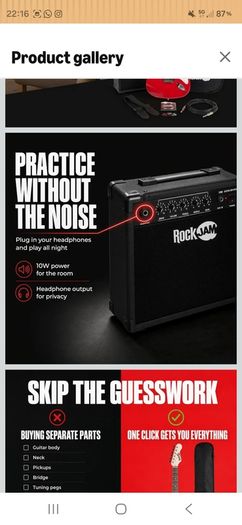 RockJam electric guitar