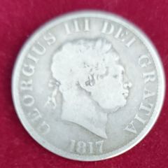 1817 George 3rd Half Crown coin  V.Fine