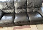 leather sofa 3 + 2 footstool