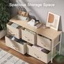 Chest of Drawers, Fabric Storage Drawers easy to Install, Dresser with Wood Top and Large Storage Space (MULTIPLE COLOURS) Image 3