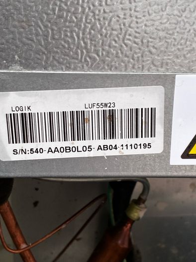 logik undercounter freezer