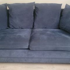 navy 3 seater sofa