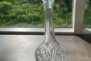 Large Cut Crystal Glass Decanter with Stopper, 35cm, Heavy 1.44kg