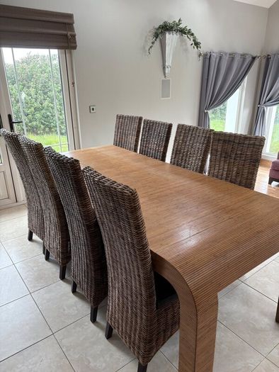 Table and 8 chairs