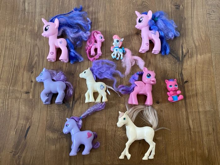10 Kids Vintage My Little Pony Figures/ Toys
