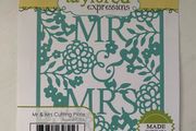 Taylored Expressions "MR &amp; MRS" metal cover plate die