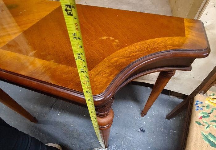 Vintage Wooden Console Table / Side Table with Carved Details