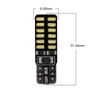 t10 led canbus T10 24led 3014 smd LED No OBC Error 194 168 W5W T10 LED light Interior Instrument Light bulb lamp White Image 2